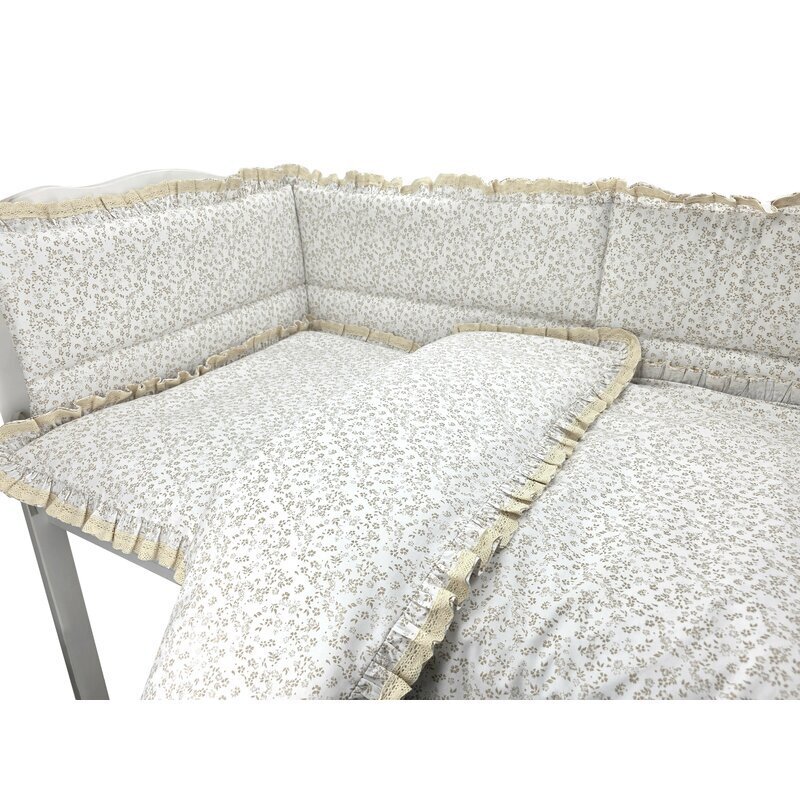MimiNu Lenjerie pentru patut cu 3 piese Premium pentru patut 120x60 cm Meadow