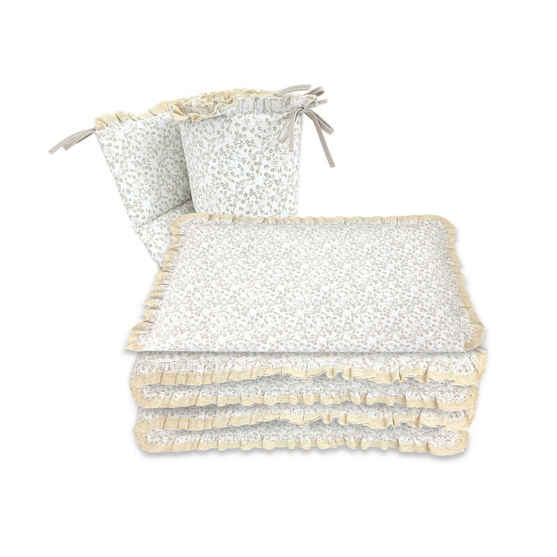 MimiNu Lenjerie pentru patut cu 3 piese Premium pentru patut 120x60 cm Meadow