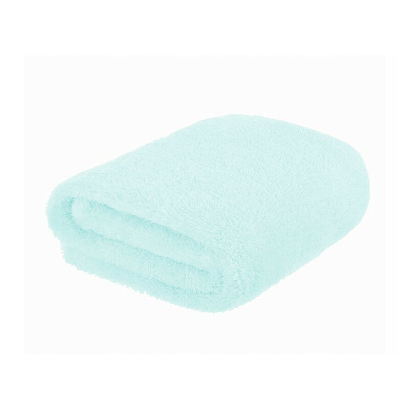 MimiNu Paturica pufoasa pentru copii Mint din fleece 75 x 100 cm