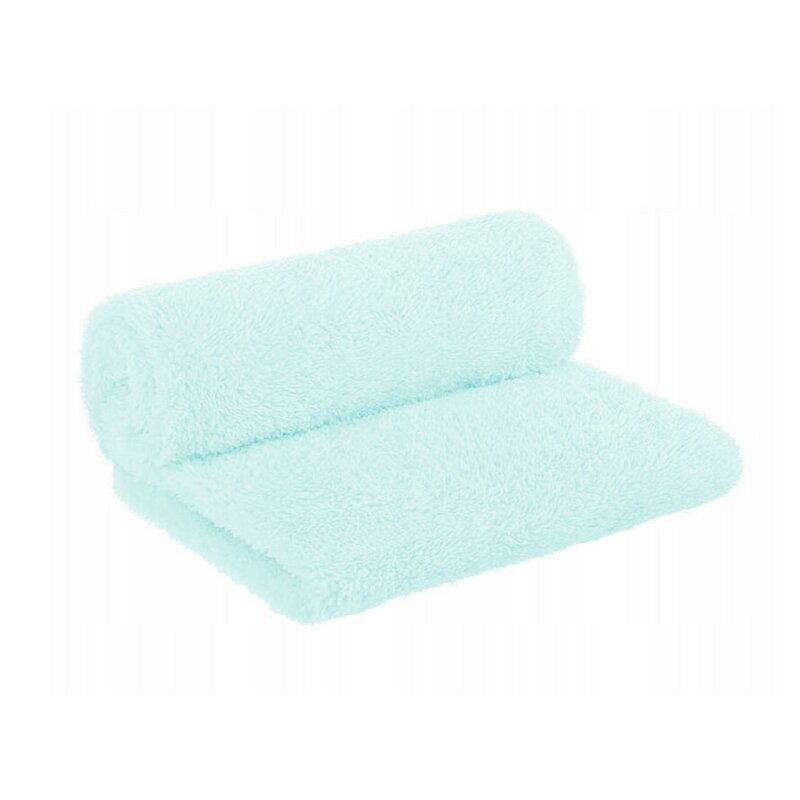 MimiNu Paturica pufoasa pentru copii Mint din fleece 75 x 100 cm