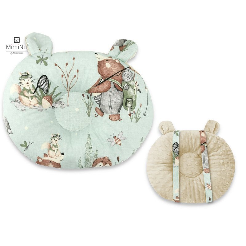 MimiNu Perna bebelusi Ursulet multifunctionala cu doua fete Design Minky Let s Go Natural