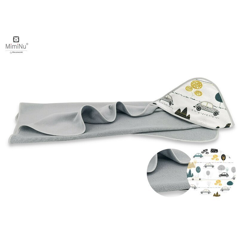 MimiNu Prosop cu gluga 100x100 cm GreyChildrens journey grey