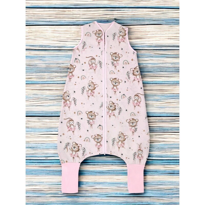 MimiNu Sac de dormit de iarna 103 cm din bumbac 2.5 Tog Design Little Ballerina Pink
