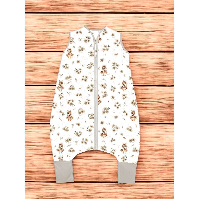 MimiNu Sac de dormit de iarna 87 cm din bumbac 2.5 Tog Ducklings Beige