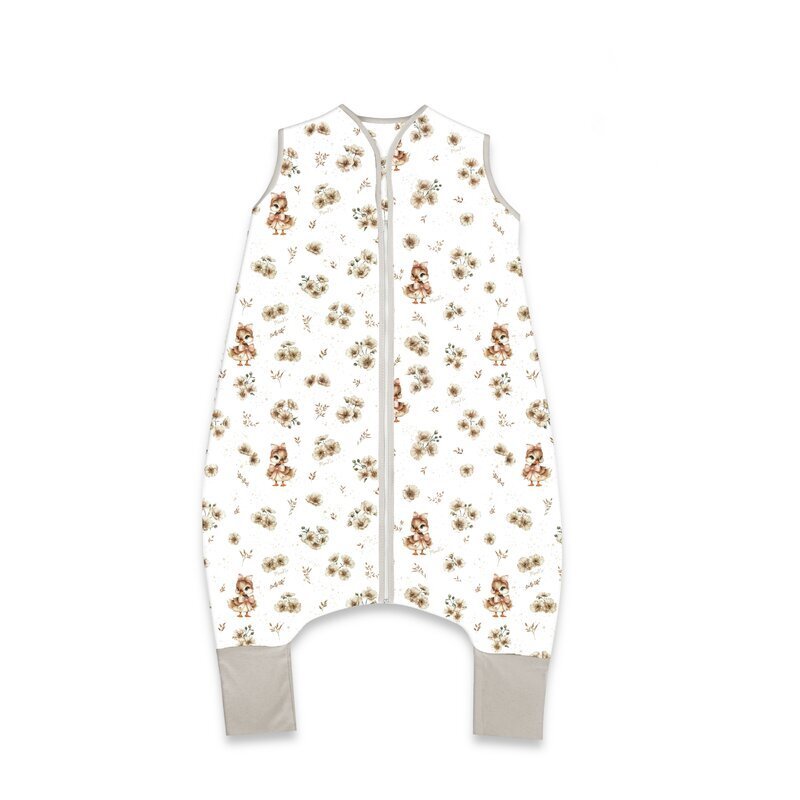 MimiNu Sac de dormit de iarna 87 cm din bumbac 2.5 Tog Ducklings Beige