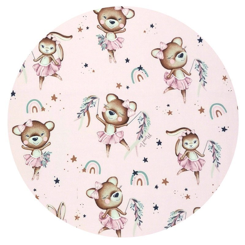 MimiNu Salteluta pentru carucior reversibila 78 x 34 cm Minky Little Ballerina Pink