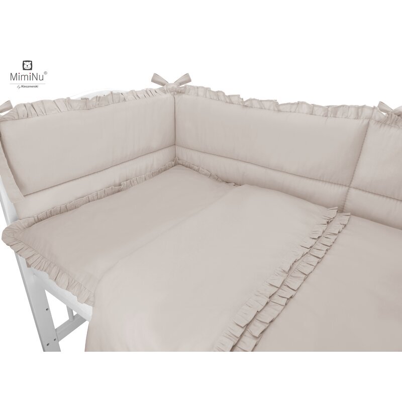 MimiNu Set lenjerie patut 5 piese 120x60 cm Royal Beige