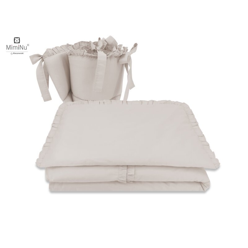 MimiNu Set lenjerie patut 5 piese 120x60 cm Royal Beige