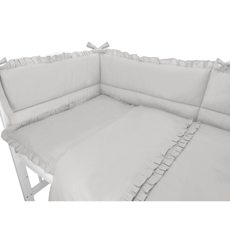 MimiNu Set lenjerie patut 5 piese 120x60 cm Royal Grey