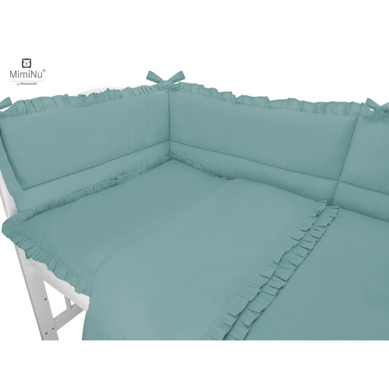 MimiNu Set lenjerie patut 5 piese 120x60 cm Royal Nepal Green