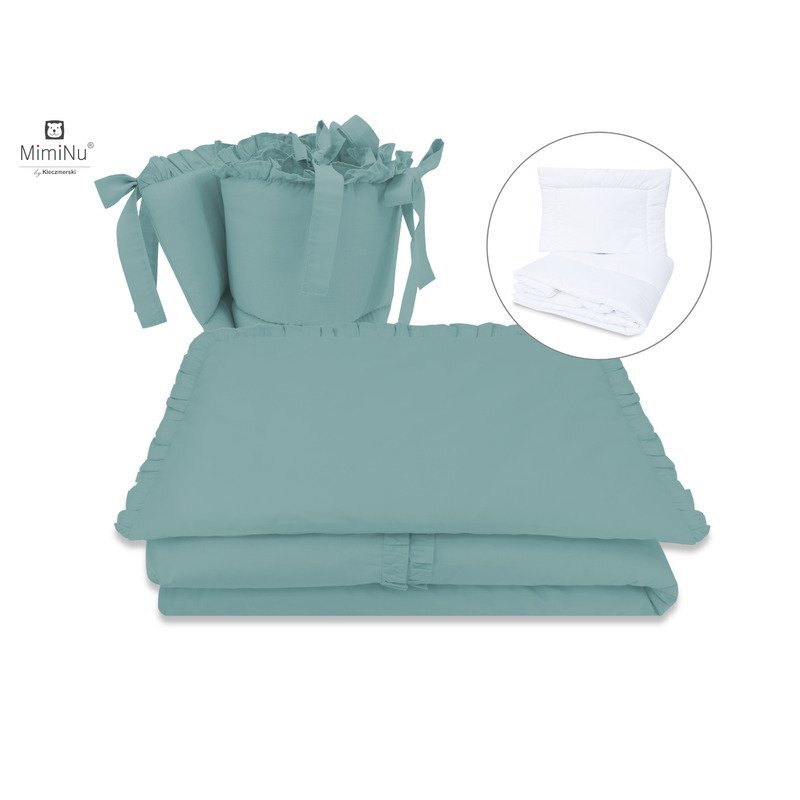MimiNu Set lenjerie patut 5 piese 120x60 cm Royal Nepal Green