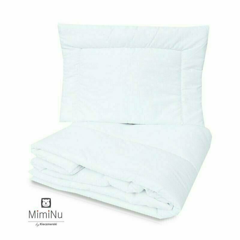 MimiNu Set lenjerie patut cu 6 piese cu volanase pilota si perna cu doua aparatori laterale bumbac 120x60 cm Colectia Roya Powder Pink