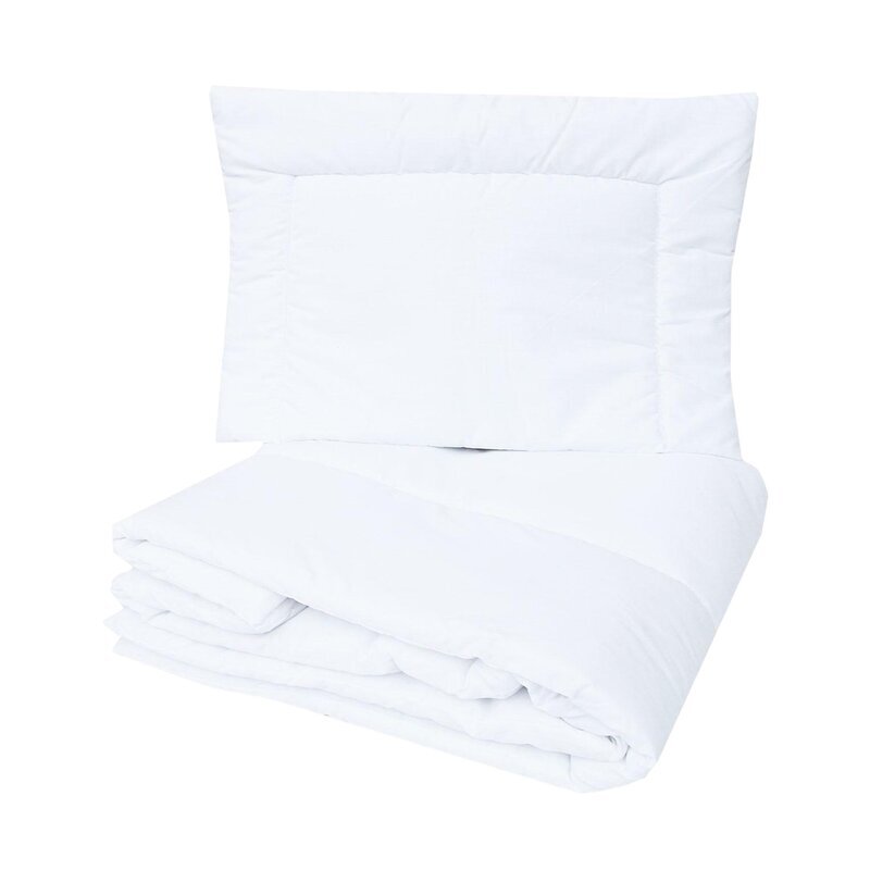 MimiNu Set lenjerie patut cu 6 piese cu volanase pilota si perna cu doua aparatori laterale bumbac 120x60 cm Colectia Royal Blue