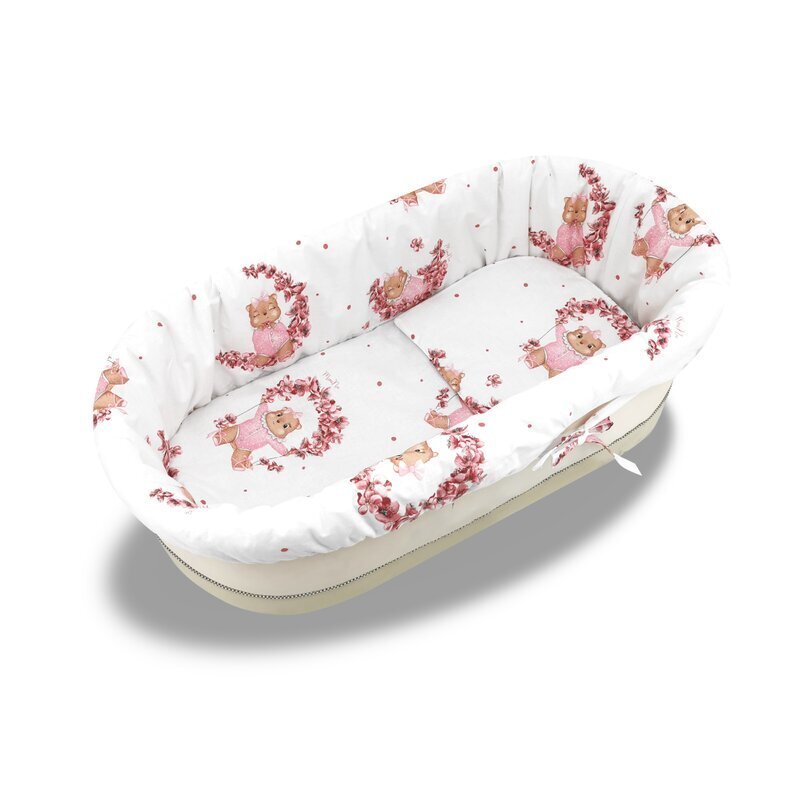MimiNu Set pentru landou sau cosulet din bumbac Betty