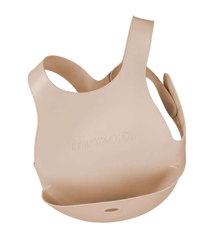 Minikoioi Baveta Flexi Bib 100 premium silicone bubble beige