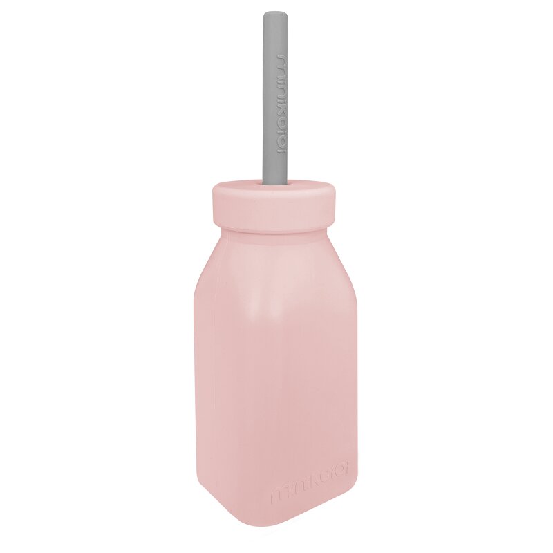 Minikoioi Sticla cu pai din silicon - Pinky Pink