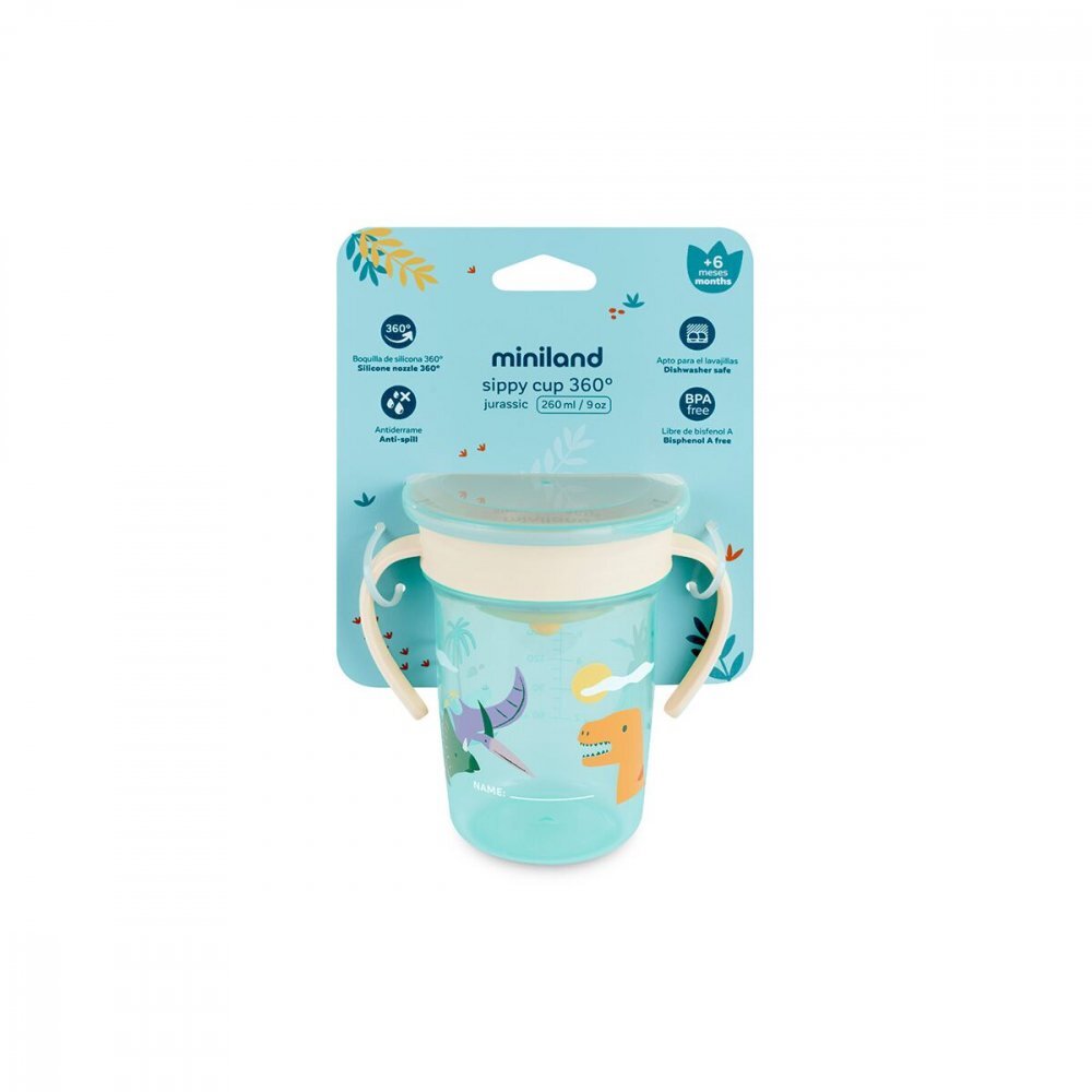 MINILAND Cana de tranzitie antiscurgere Jurassic 270 ml