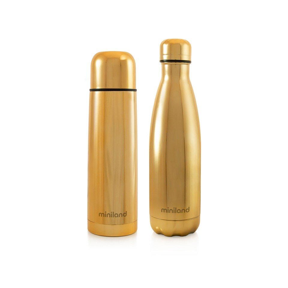 MINILAND Set 2 termosuri lichide MybabyMe 500 ml Gold