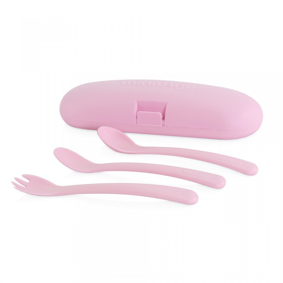 MINILAND Set tacamuri ergonomice pentru copii Rose