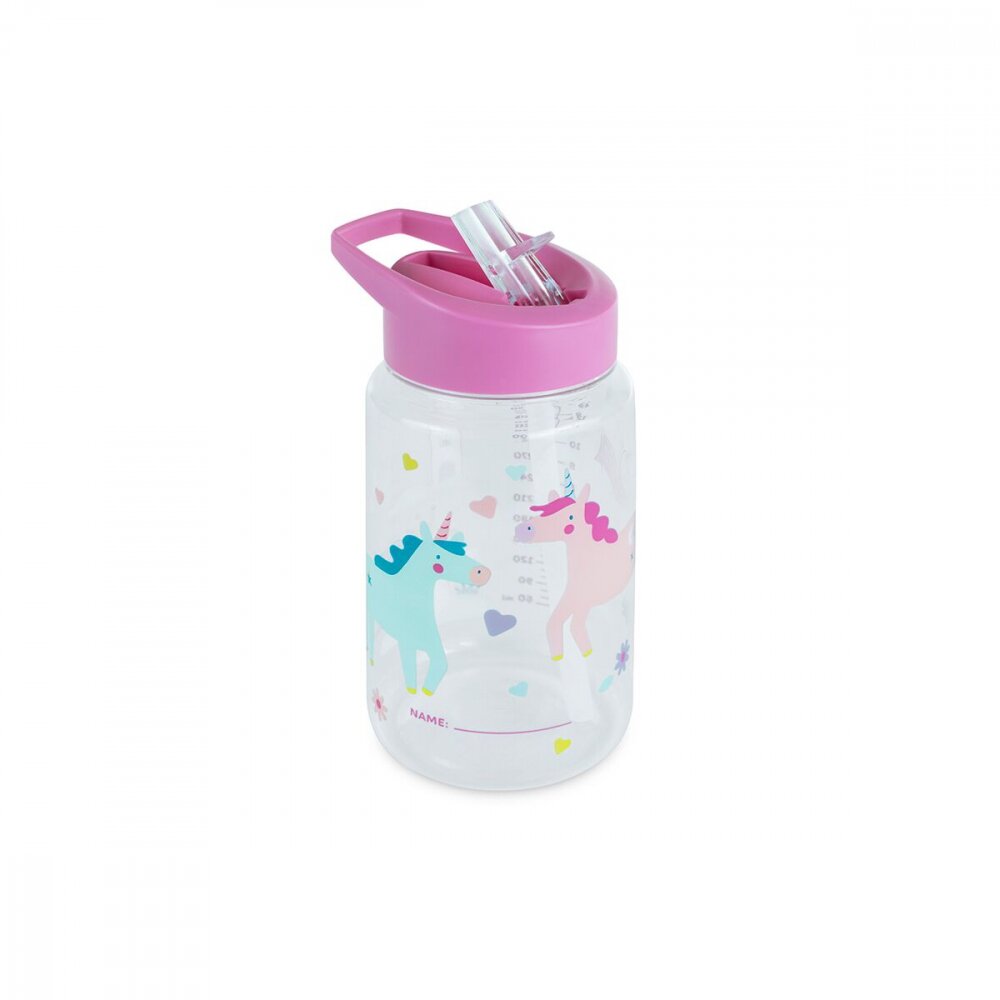 MINILAND Sticla de tranzitie cu pai Kiddie Fantasy 450 ml