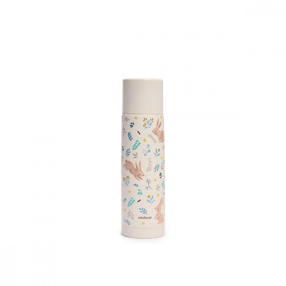 MINILAND Termos bej cu iepurasi Thermy 500 ml