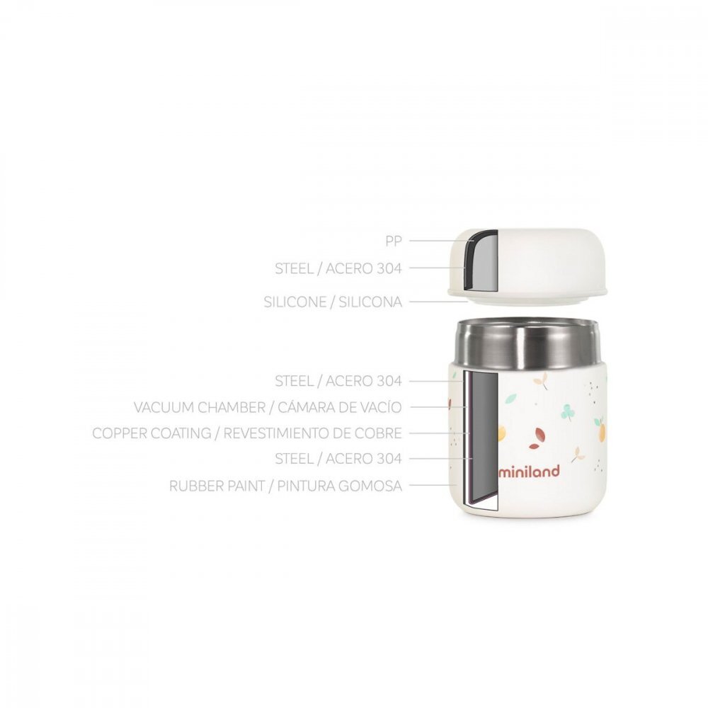 MINILAND Termos pentru mancare solida Mini Squirrel 280 ml