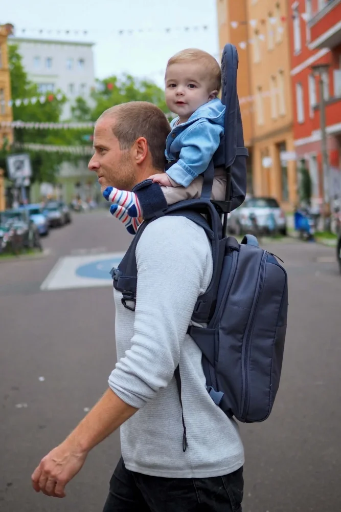 MiniMeis Rucsac pentru parinti Hero Dusk blue Core