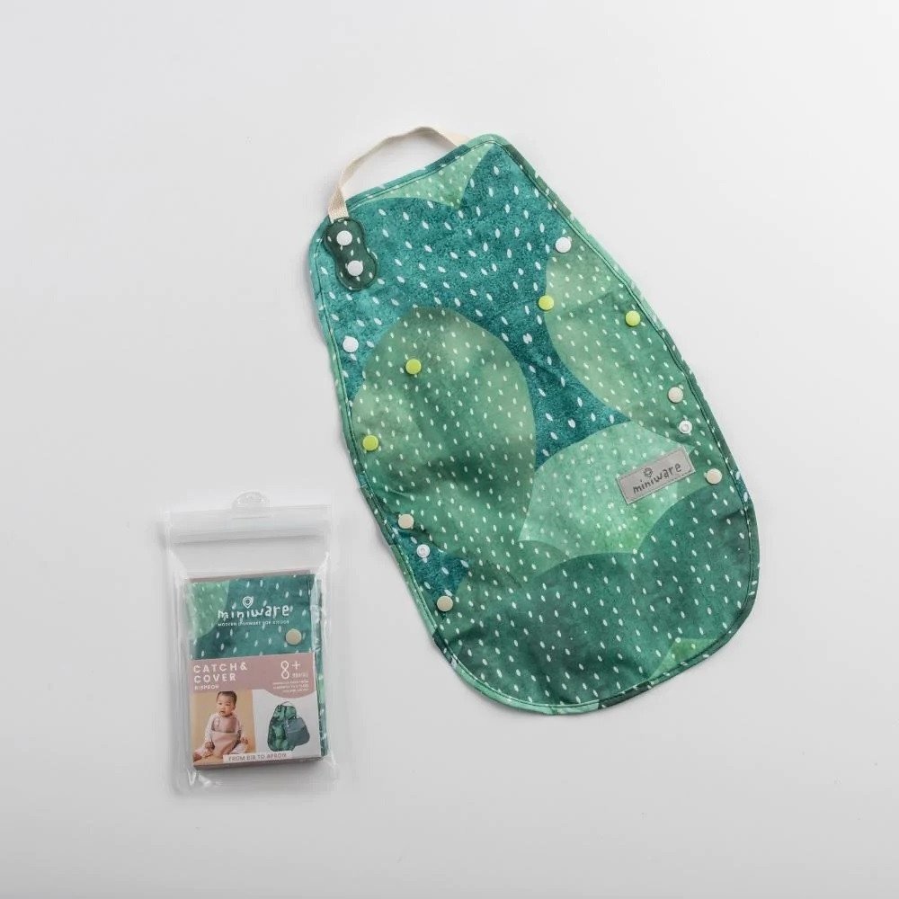 Miniware Baveta bebelusi 2 in 1 Catch Cover Prickly Pear