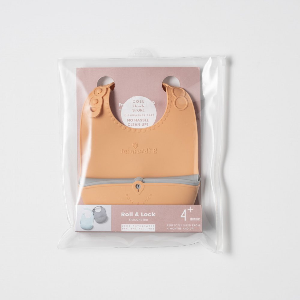 Miniware Baveta bebelusi Roll Lock Toffee