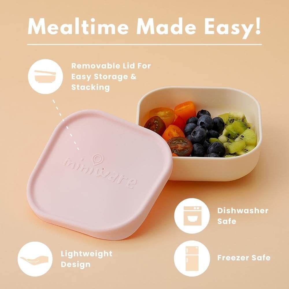 Miniware Bol pentru hrana bebelusi Snack Bowl VanillaKey Lime