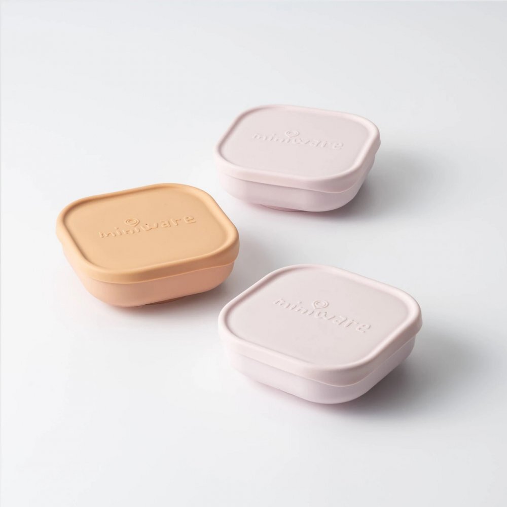 Miniware Set 3 boluri pentru hrana bebelusi Snack Bowl Cotton Candy+Toffee+Vanilla