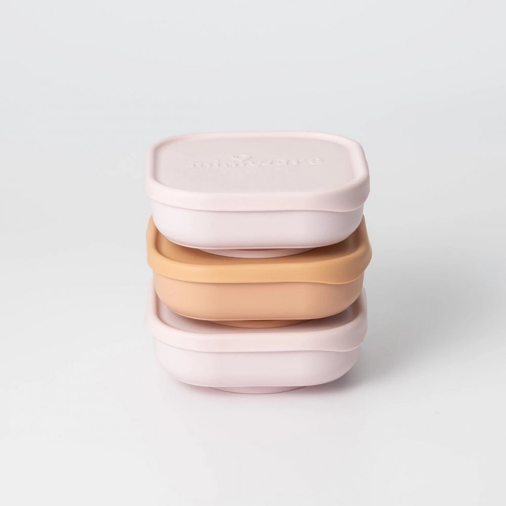 Miniware Set 3 boluri pentru hrana bebelusi Snack Bowl Cotton Candy+Toffee+Vanilla