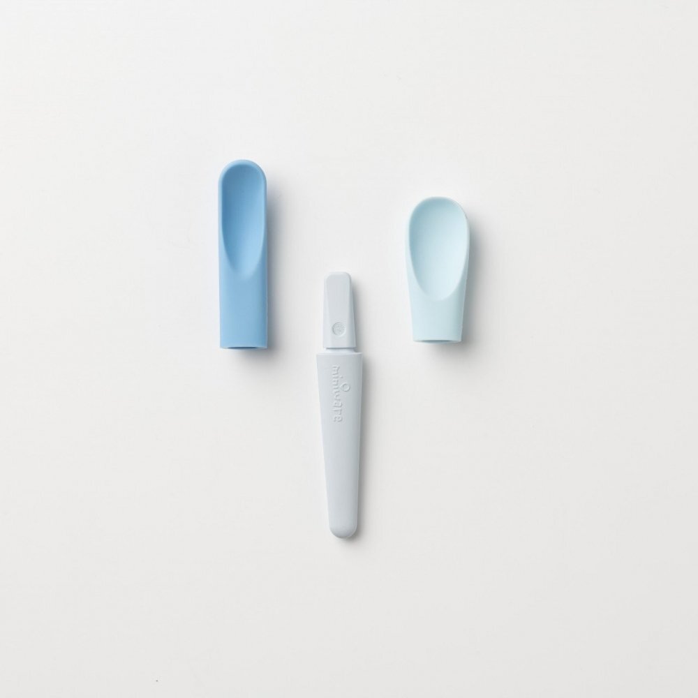 Miniware Set de lingurite 2 in 1 bebelusi Pre2PRO Blue Banana
