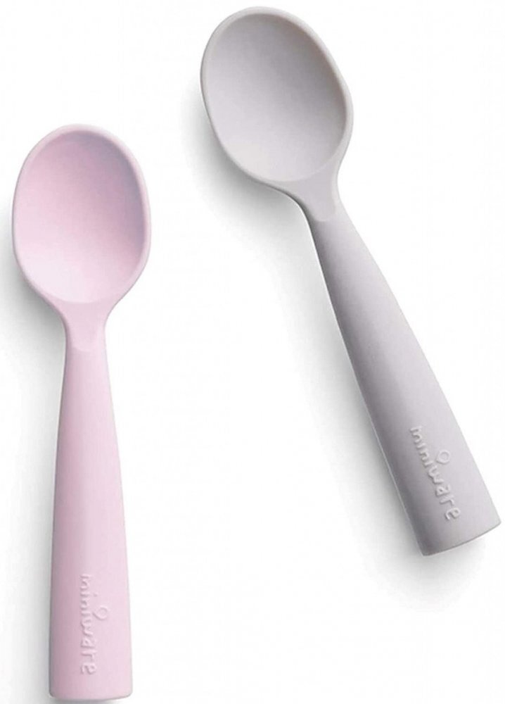 Miniware Set de lingurite bebelusi GreyCotton candy