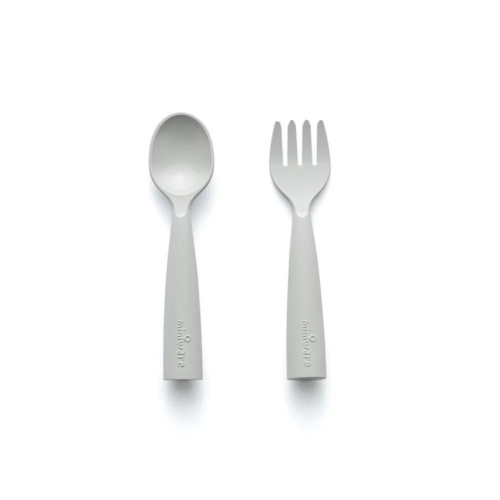 Miniware Set de tacamuri bebelusi My First Cutlery Dove Grey