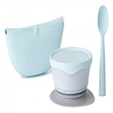 Miniware Set diversificare hrana bebelusi First Bites 4 piese Aqua