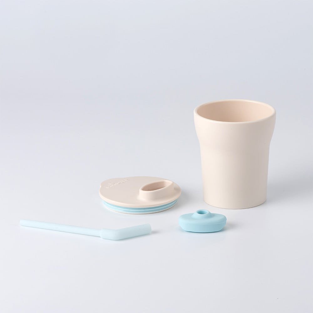 Miniware Set diversificare hrana bebelusi Little Foodie 6 piese Vanilla Aqua