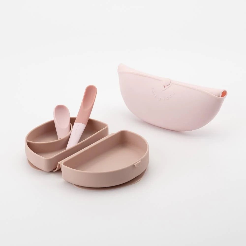 Miniware Set diversificare hrana bebelusi Sili Mini GO 3 piese Pink Antioxidant