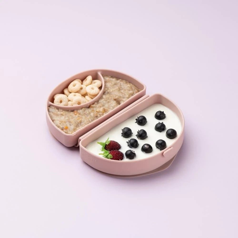 Miniware Set diversificare hrana bebelusi Sili Mini GO 3 piese Pink Antioxidant