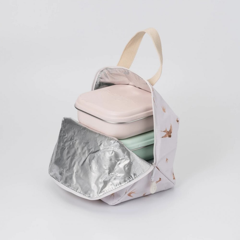 Miniware Set geanta termoizolanta Mealtote cu cutie Grow bento Ready Go Bent 4 piese Golden Swallow