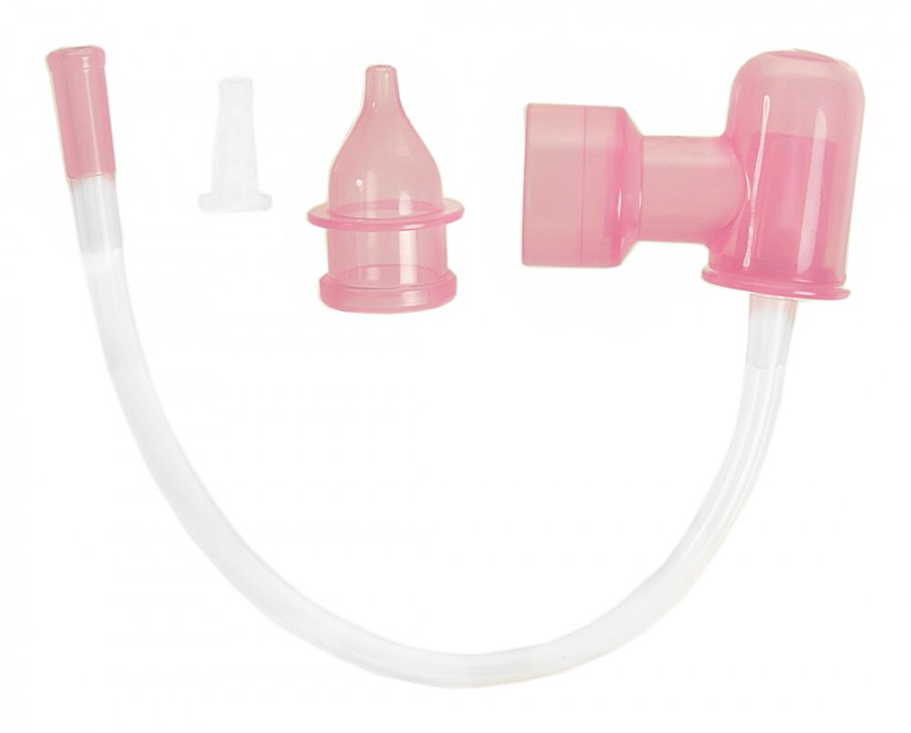Minut Baby Aspirator nazal prin aspiratie bucala roz