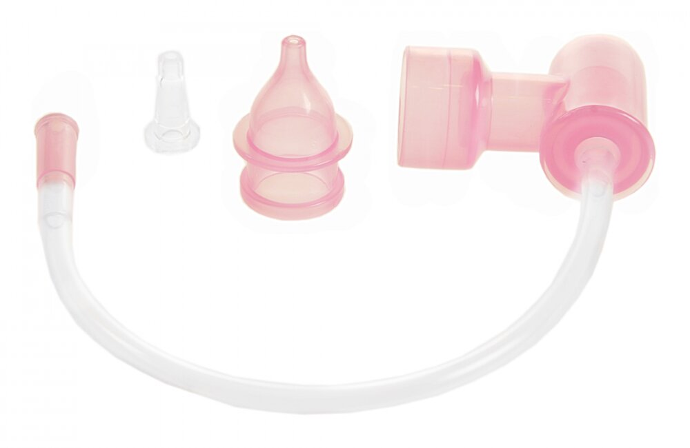 Minut Baby Aspirator nazal prin aspiratie bucala roz