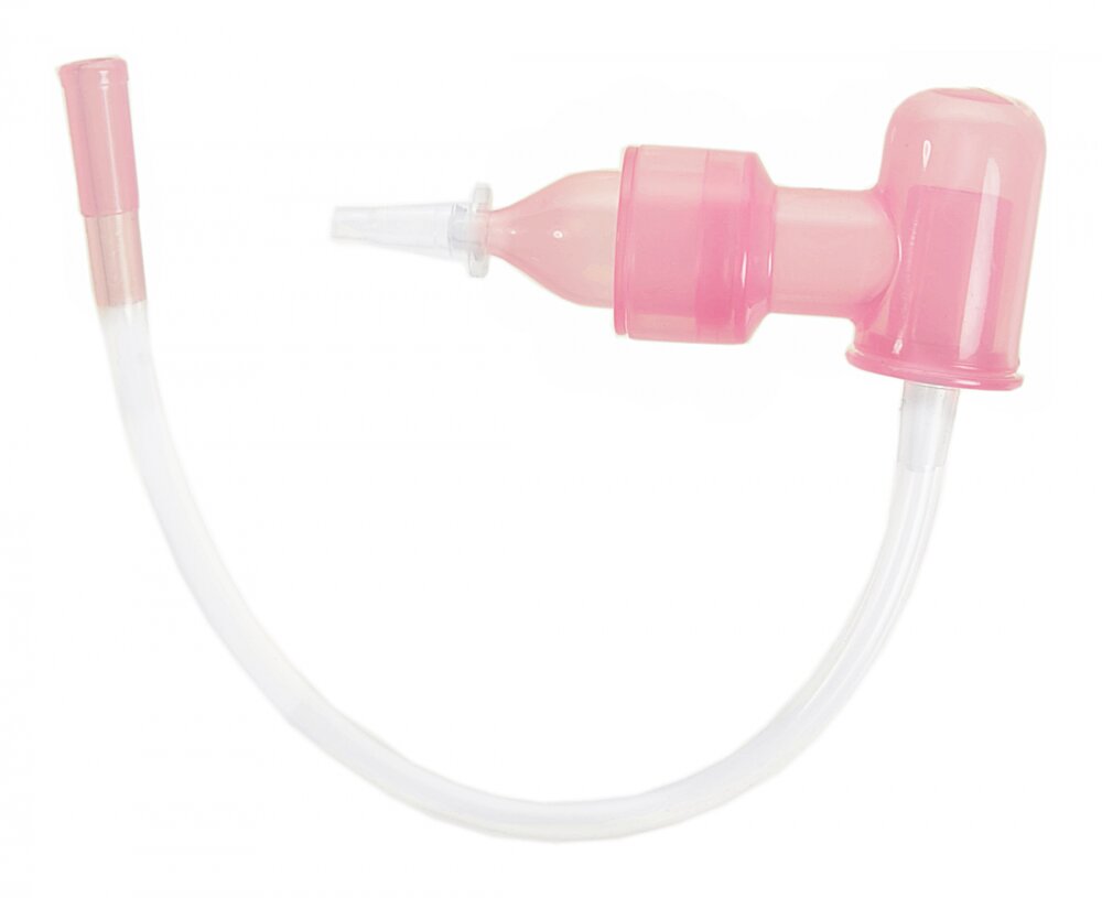 Minut Baby Aspirator nazal prin aspiratie bucala roz