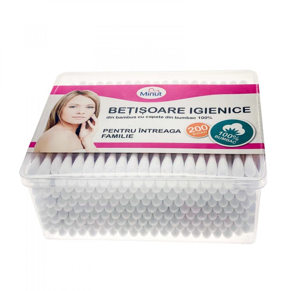 Minut Baby Betisoare igienice Minut 200 bucaticutie