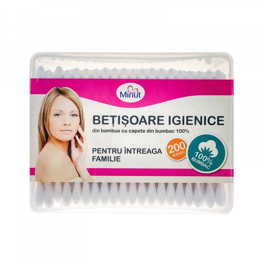 Minut Baby Betisoare igienice Minut 200 bucaticutie