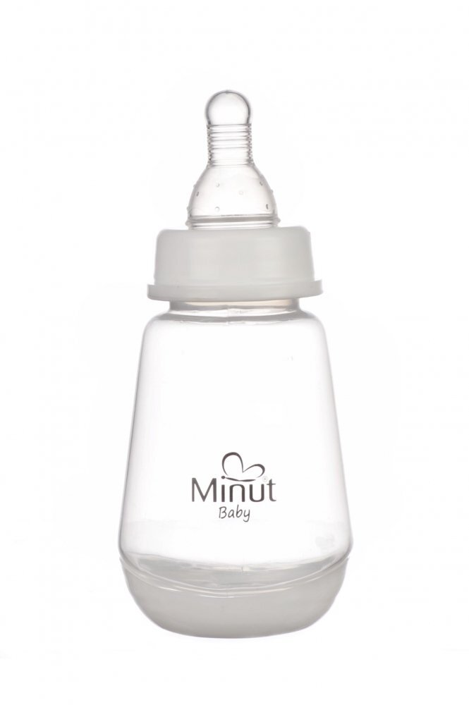 Minut Baby Biberon cu tetina silicon 0+ 150 ml