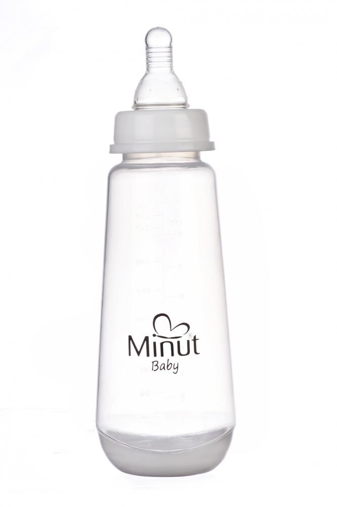 Minut Baby Biberon cu tetina silicon 3+ 250 ml