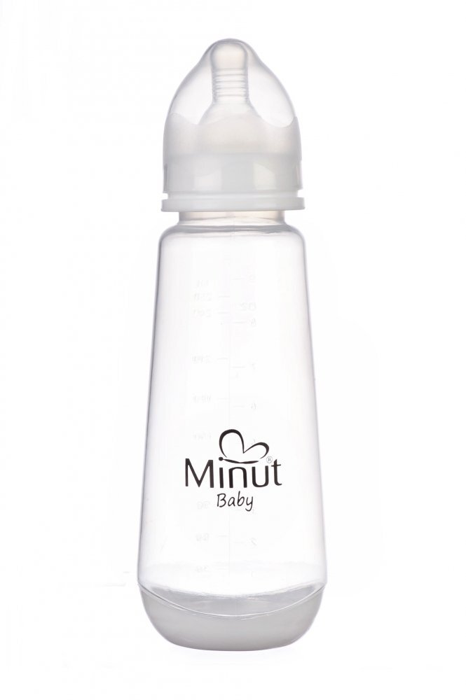 Minut Baby Biberon cu tetina silicon 3+ 250 ml
