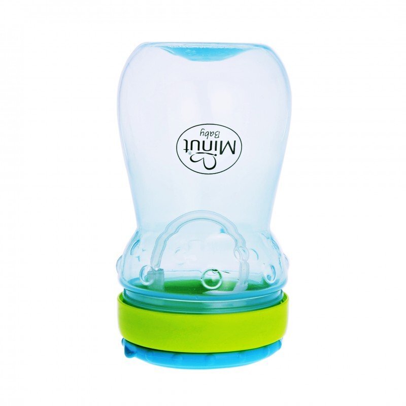 Minut Baby Cana anticurgere cu pai mobil 360 ml blue