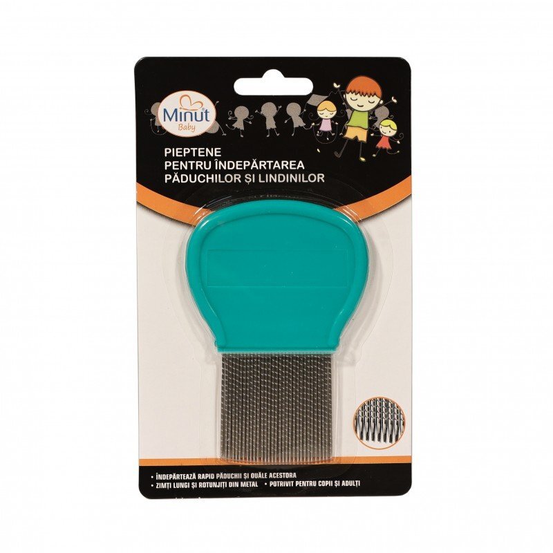 Minut Baby Pieptene pentru indepartarea paduchilor si lindinilor verde